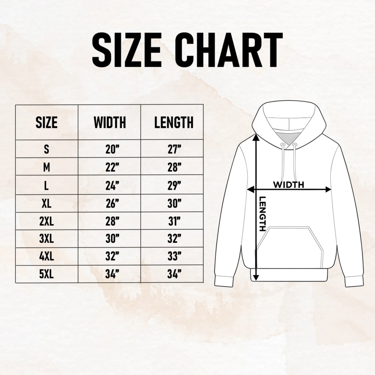 Size Hoodie