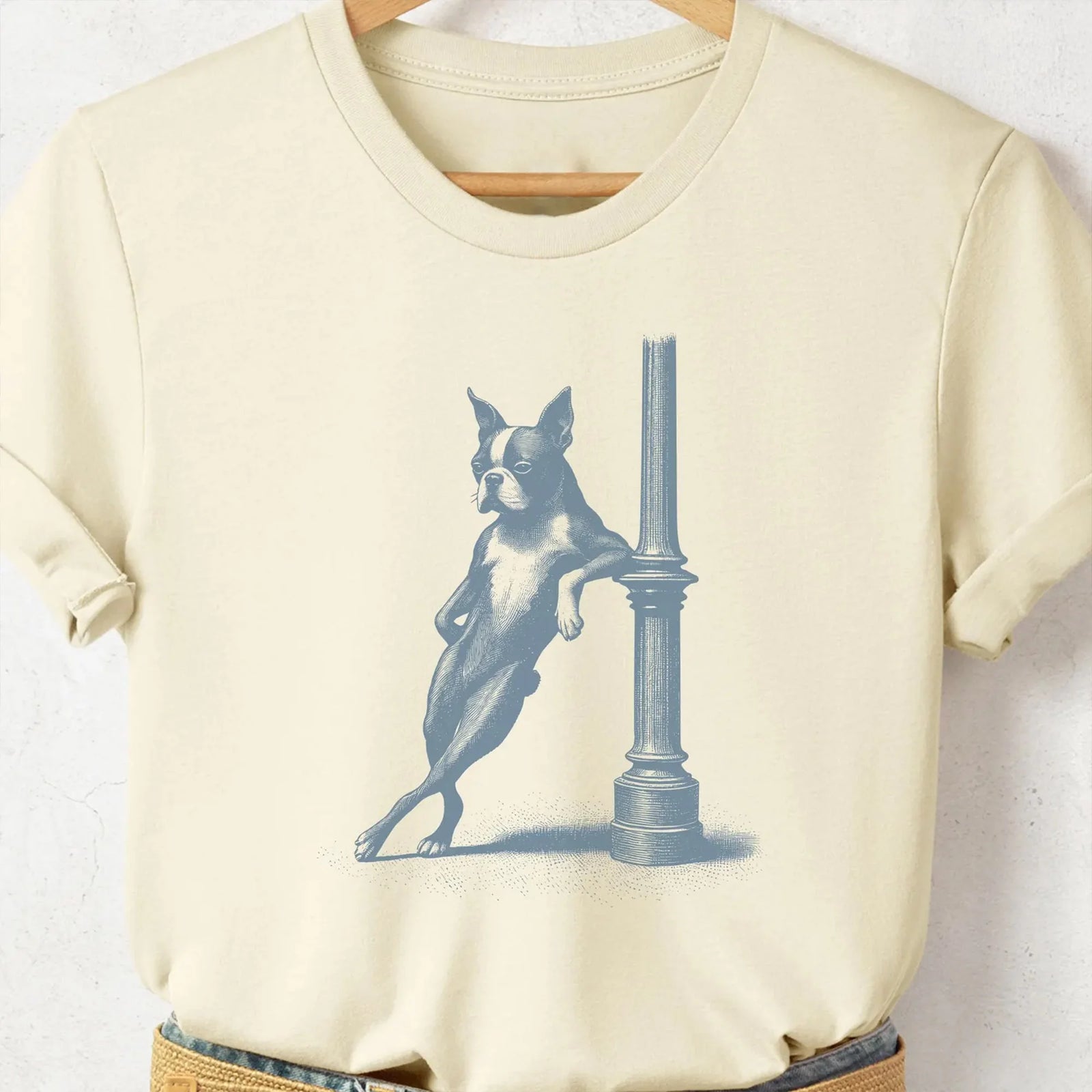 Boston Terrier Vintage Dog Shirt - Funny Dog T-Shirt, Retro Style Dog Lover Gift, Taco Dog