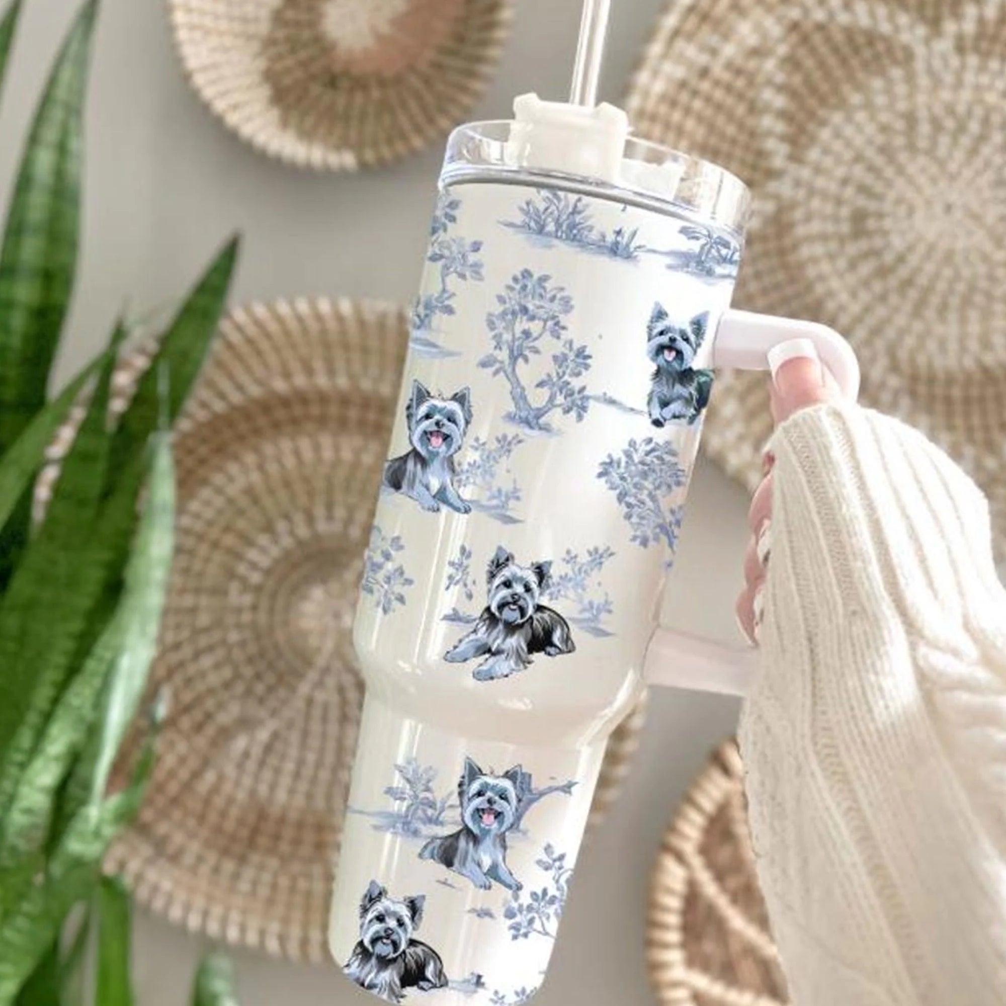 Yorkie Mom Gift: 40 oz Yorkie Tumbler