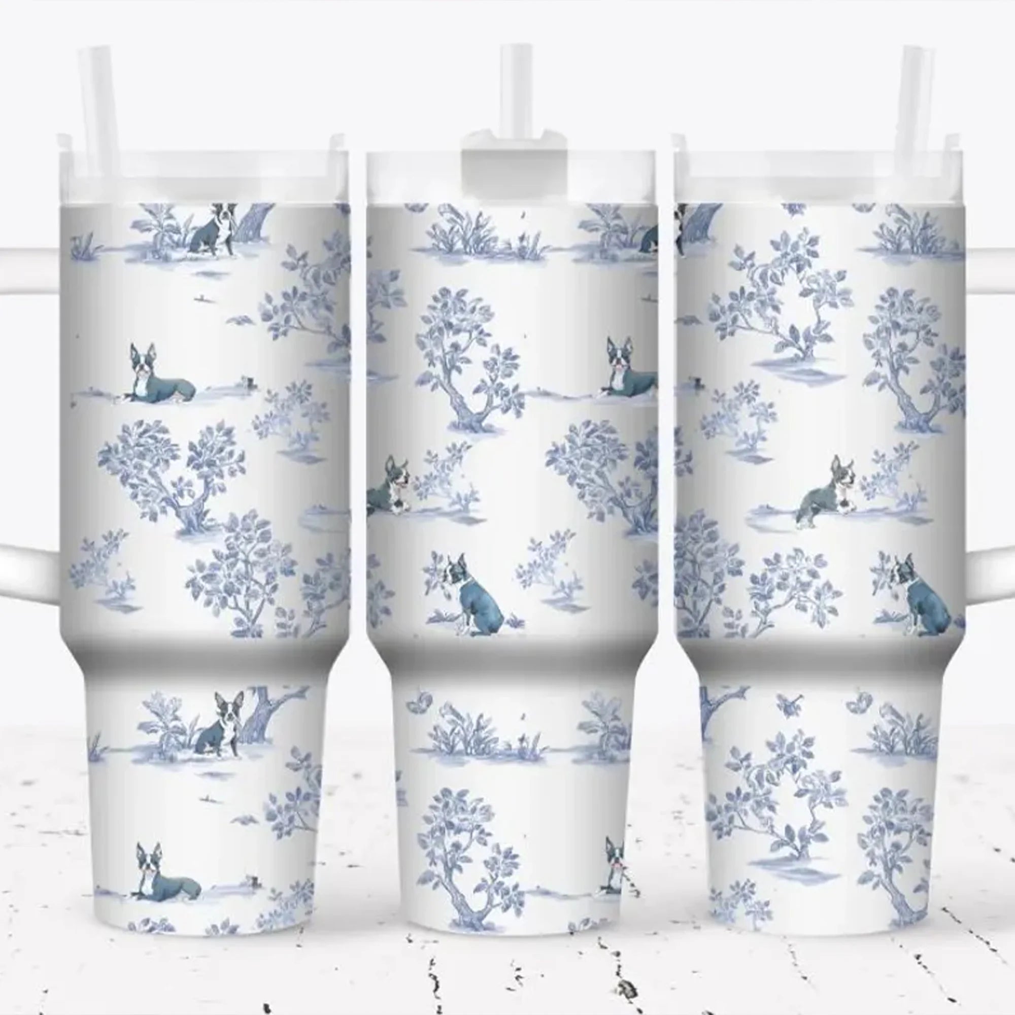 Boston Terrier 40oz Tumbler: Sublimated Dog Lover Cup