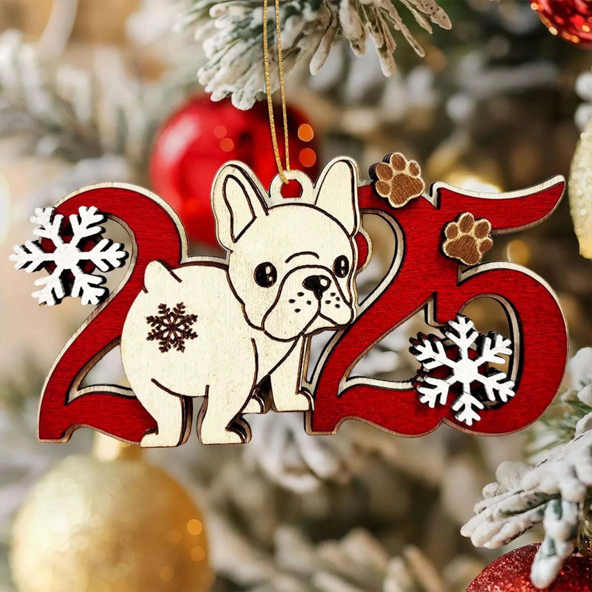 Custom Dog Ornament 2025 Gift for Dog Lovers