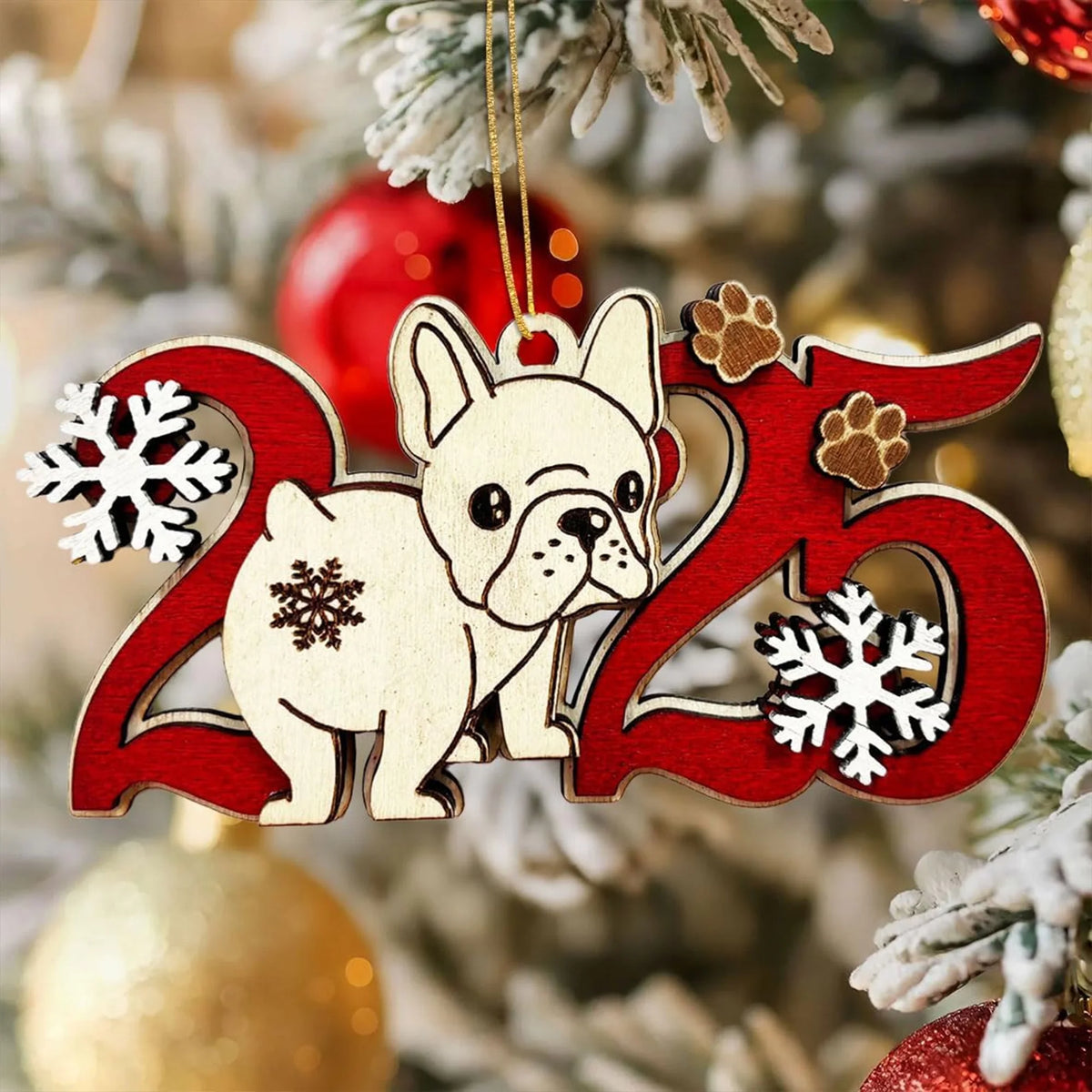 Custom Dog Ornament 2025 Gift for Dog Lovers