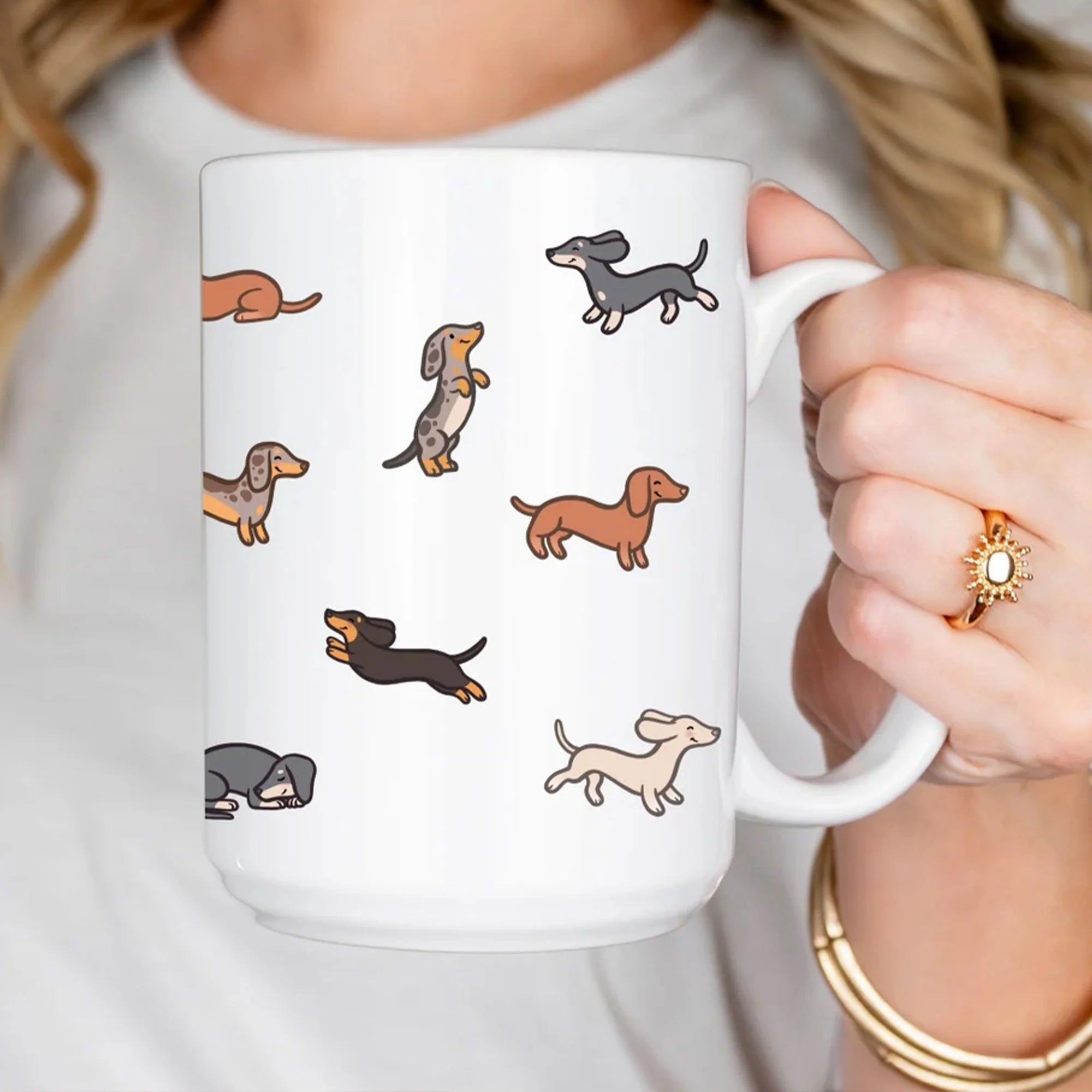 Cute Dachshund Coffee Cup Weiner Dog Lover Mug