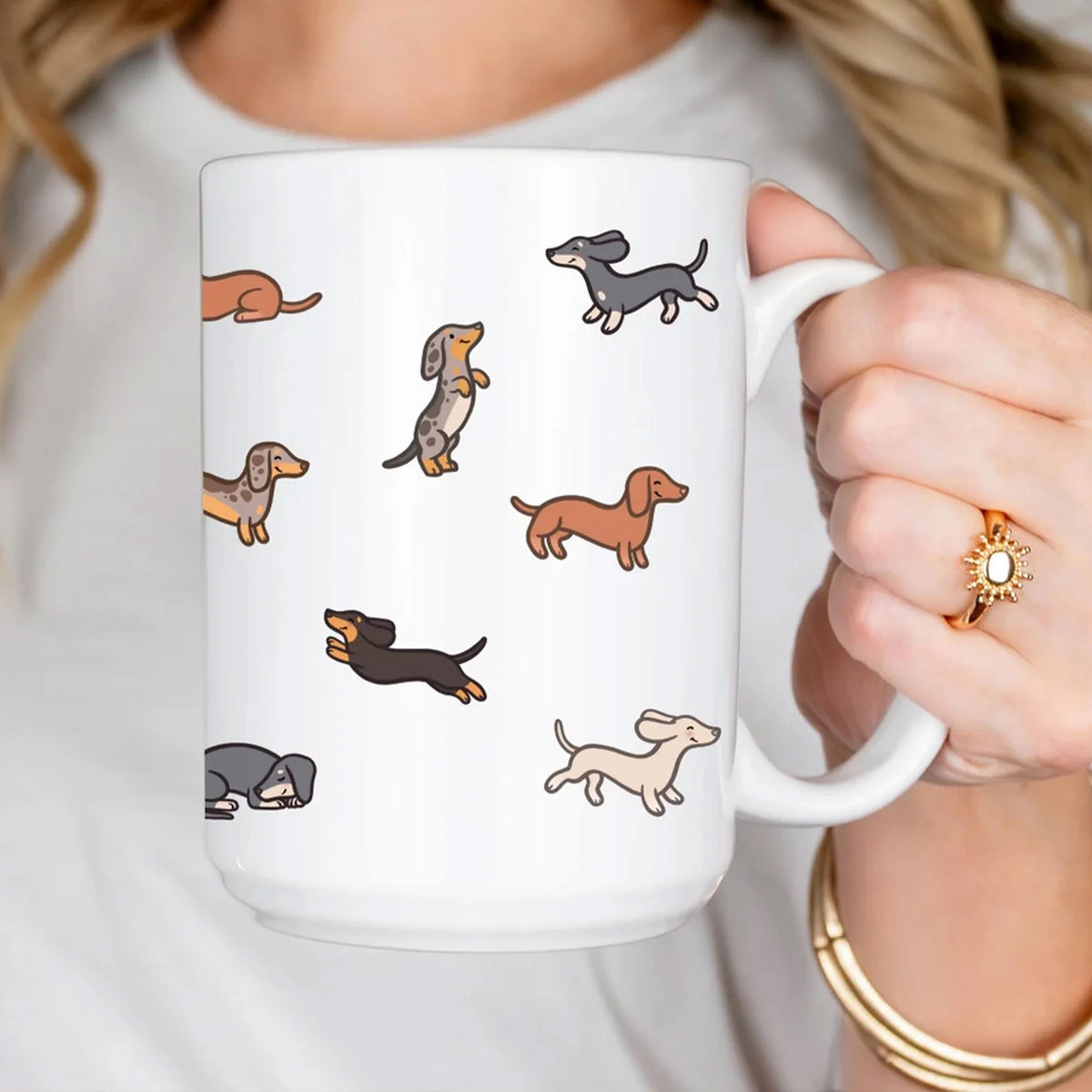 Cute Dachshund Coffee Cup Weiner Dog Lover Mug