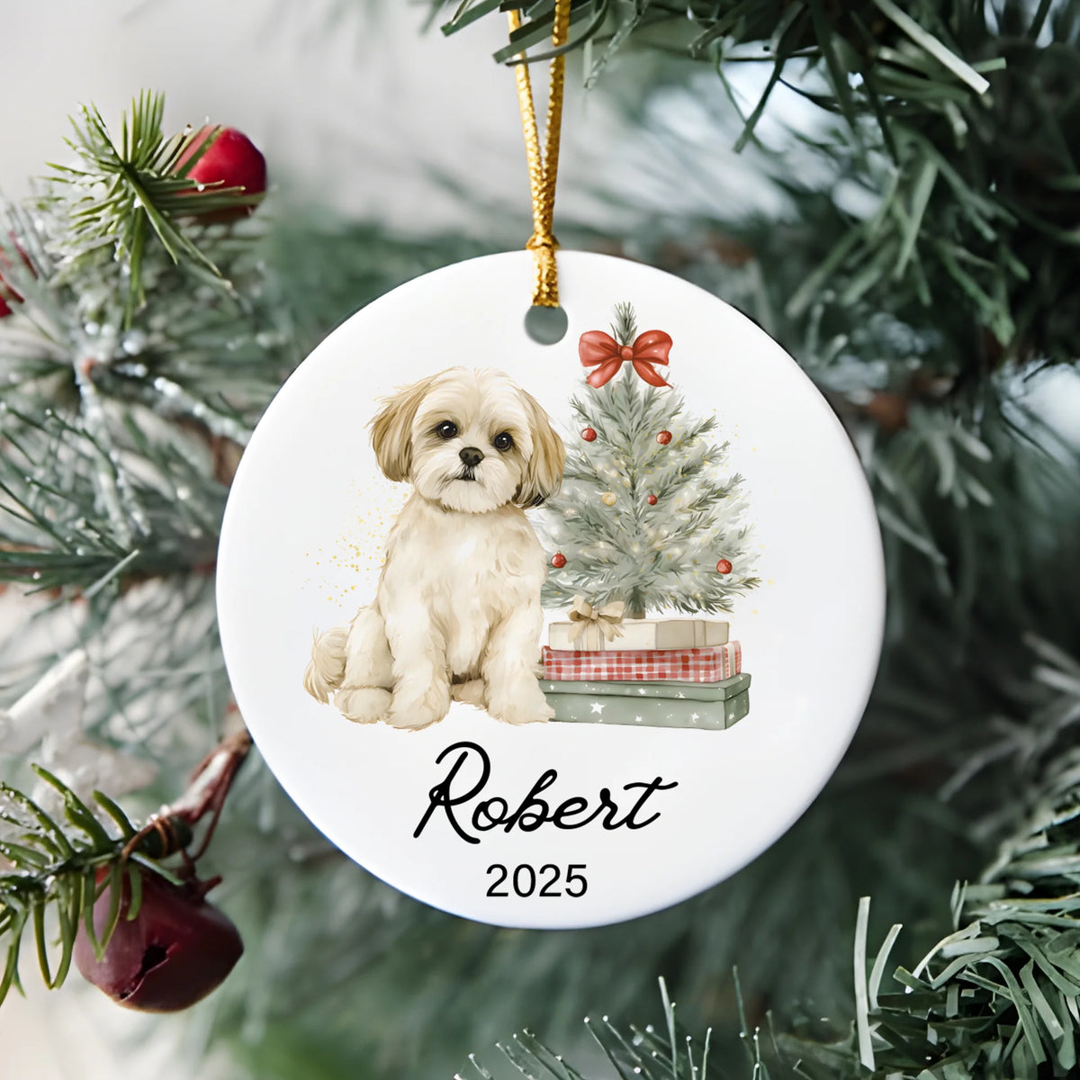 Shih Tzu Christmas Ornament: Shih Tzu Christmas Keepsake