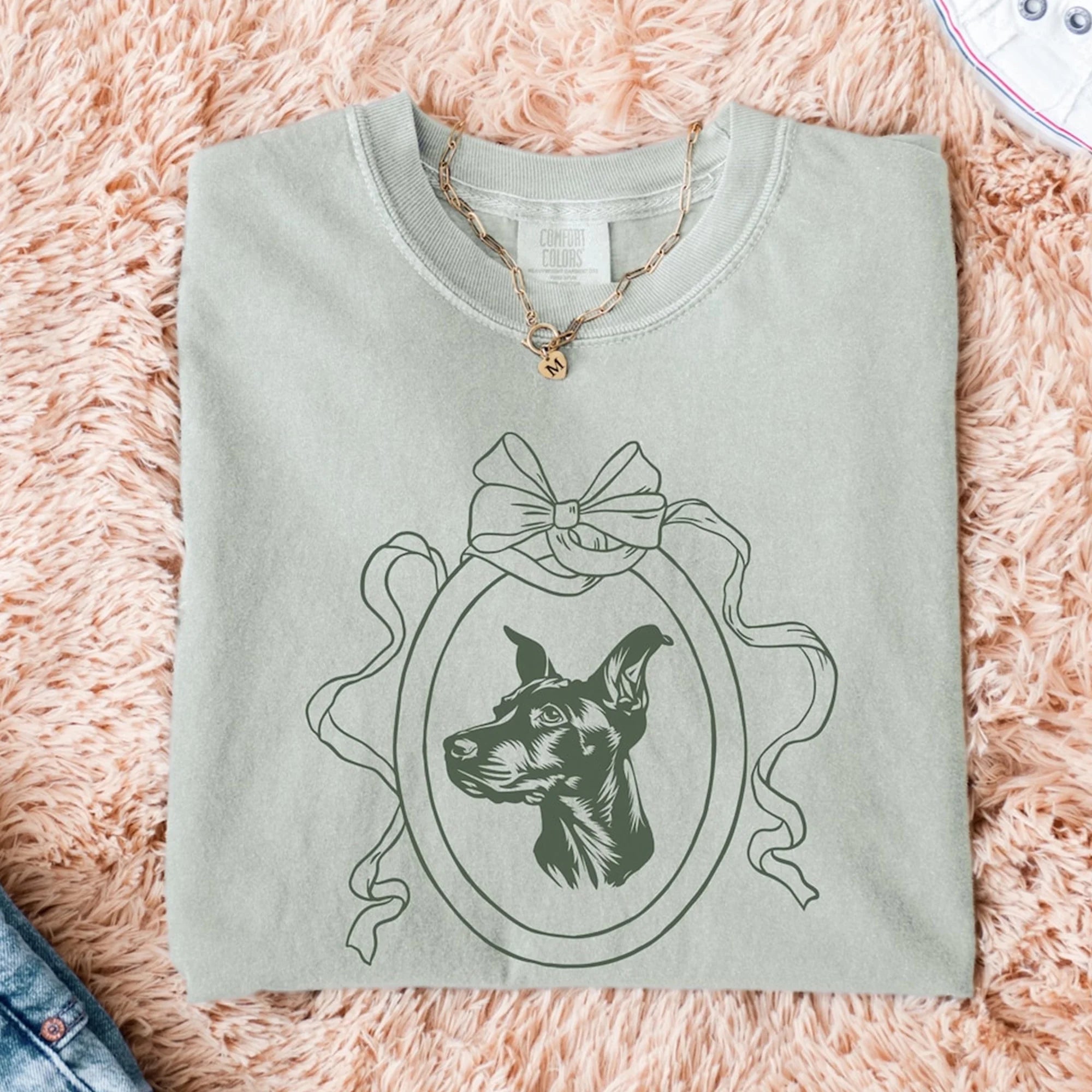 Comfort Colors Doberman T-Shirt | Doberman Pinscher Gift for Dog Mom