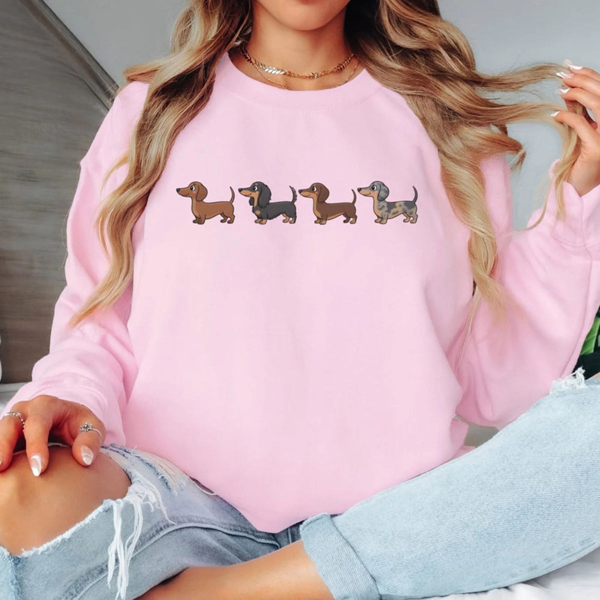 Dachshund Sweatshirt, Doxie Mom, Wiener Dog Mama, Lover Shirt Gift