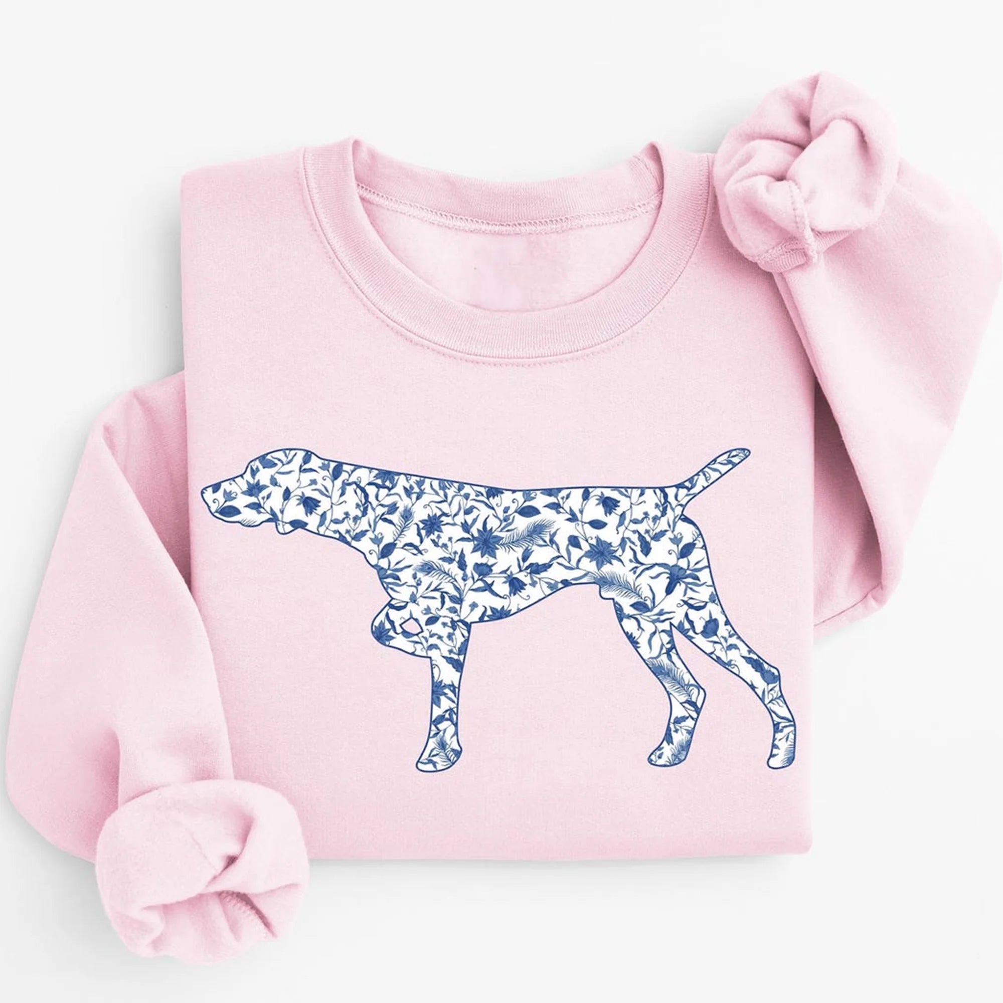 Toile De Jouy GSP Sweatshirt: Boho Dog Mom Sweater