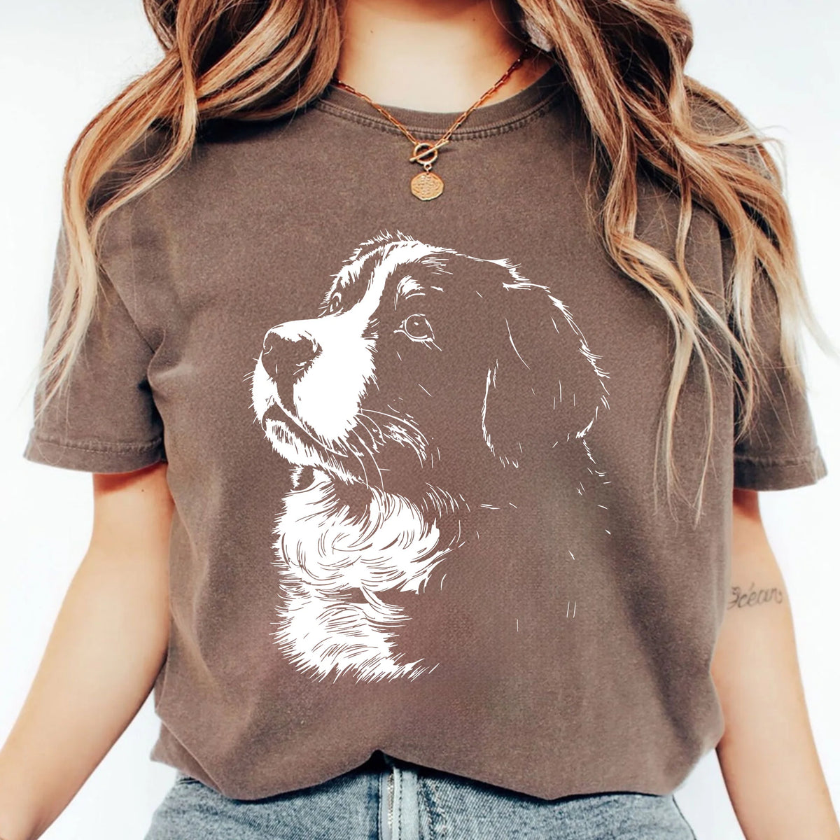 Bernese Mountain Dog Shirt, Berner Dog Tee, Farm Dog T-Shirt