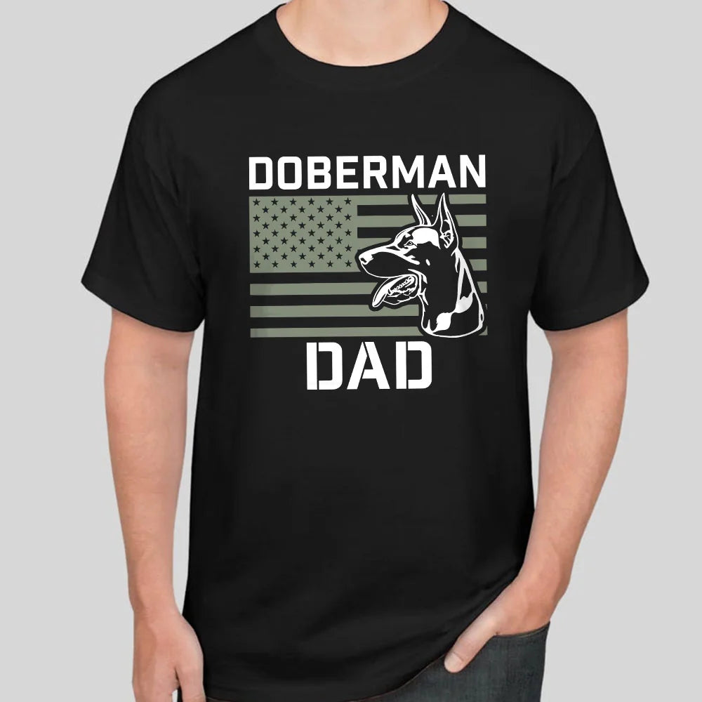 Doberman Dad T-shirt, Doberman Shirt for Men, Doberman Gift