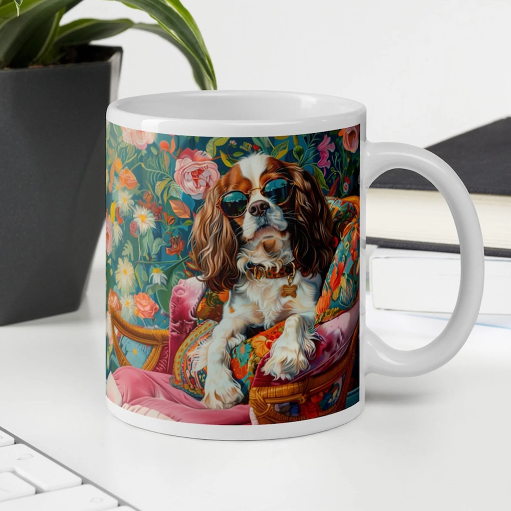 Chic Cavalier King Charles Mug - Dog Coffee Cup