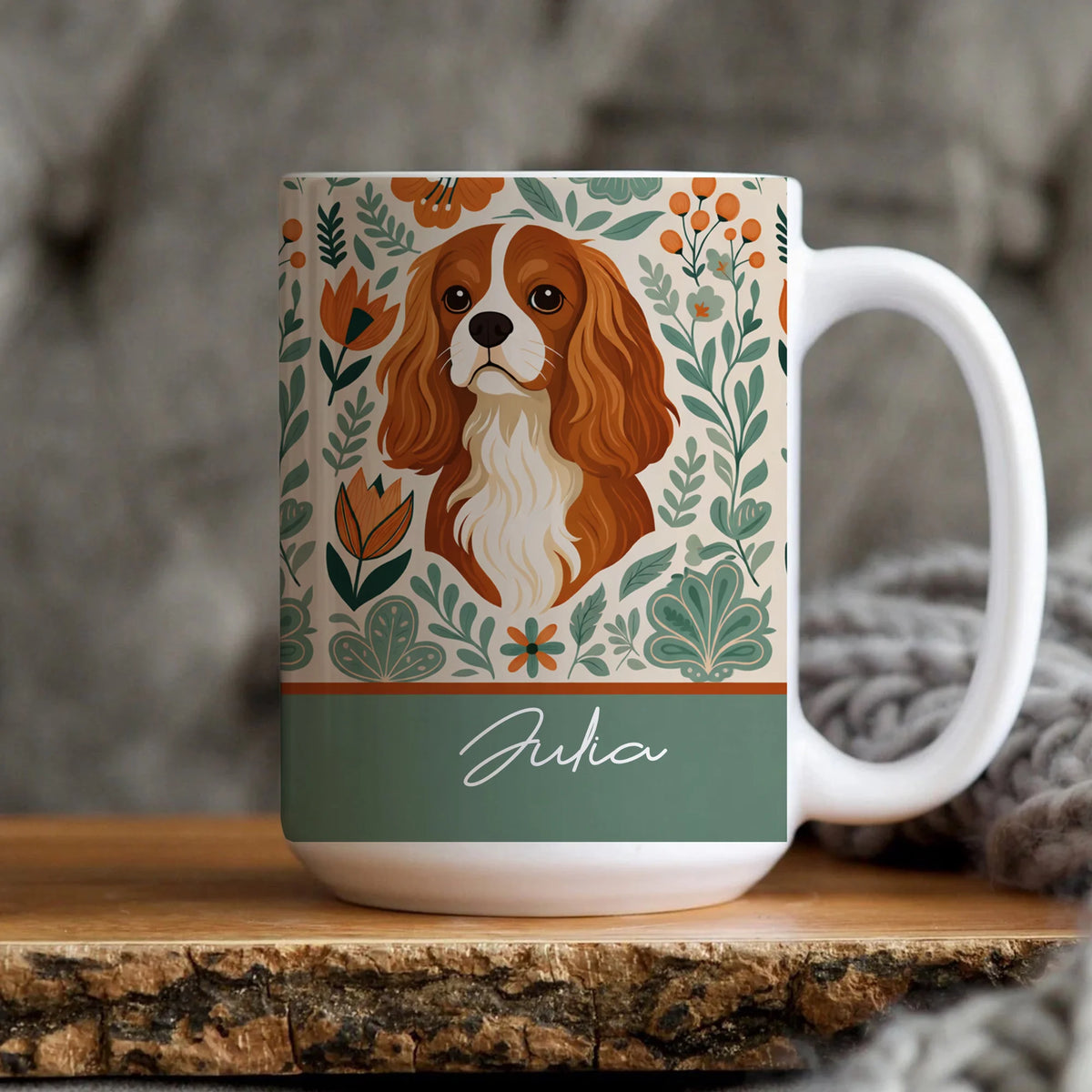 Cavalier King Charles Spaniel Mug, Cute Spaniel Lover Gift
