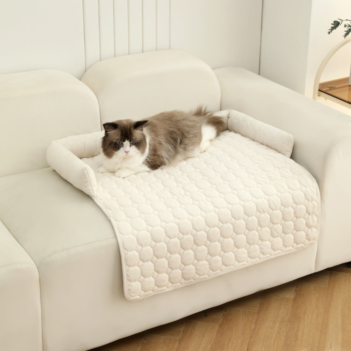 Soft Corduroy Pet Bed Sofa Cover Comfortable Dog & Cat Bed Luxury Pet Mat Couch Protector