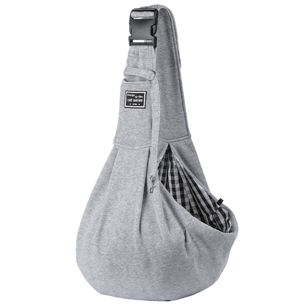 Convertible Dog Carrier Sling: Front and Shoulder Pet Carrier for Cats and Dogs, Stylish Nylon Design, Hands-Free Pet Travel