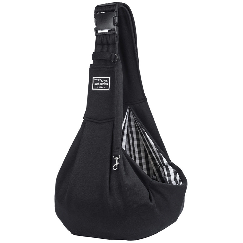 Convertible Dog Carrier Sling: Front and Shoulder Pet Carrier for Cats and Dogs, Stylish Nylon Design, Hands-Free Pet Travel